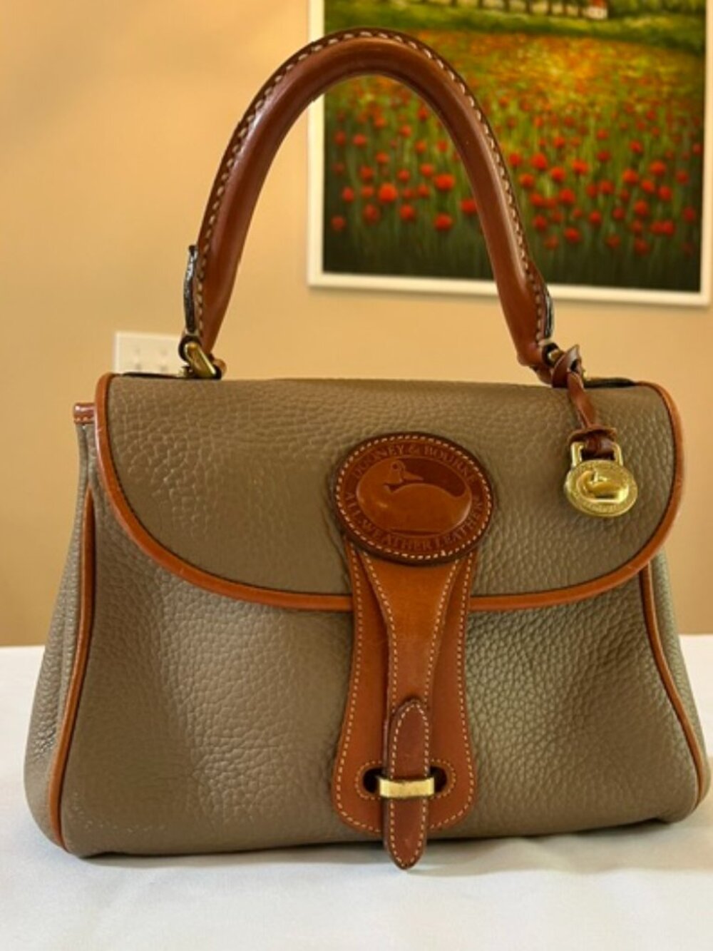 DOONEY & BOURKE | Taupe Essex Carrier Bag Top Handle - Vintage